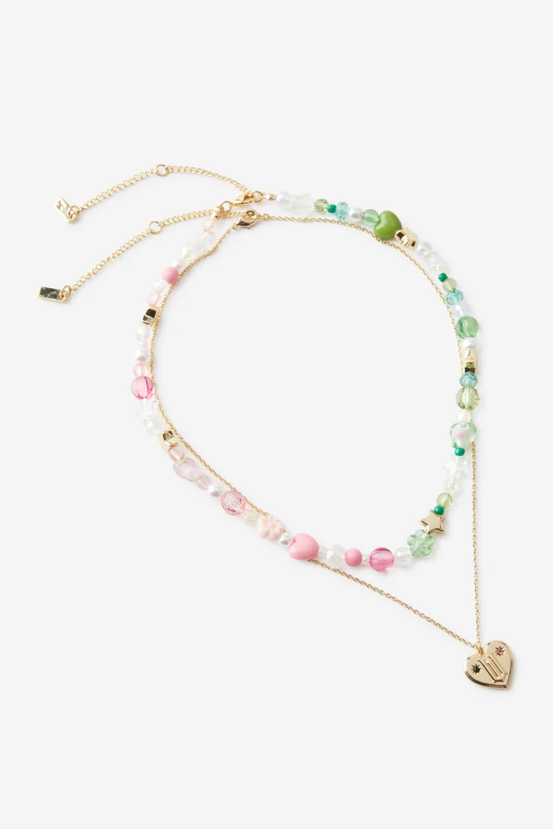 روبي عقدان مرصعان بالخرز